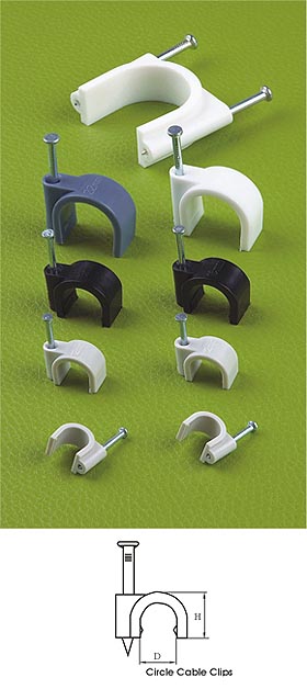 Circle Cable Clips